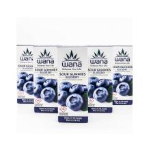 Wana Sour Gummies | Blueberry 100mg Rec